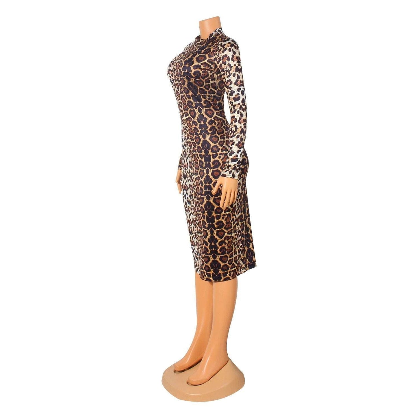 leopard print dress, sexy leopard dress, slimming leopard dress - available at Sparq Mart