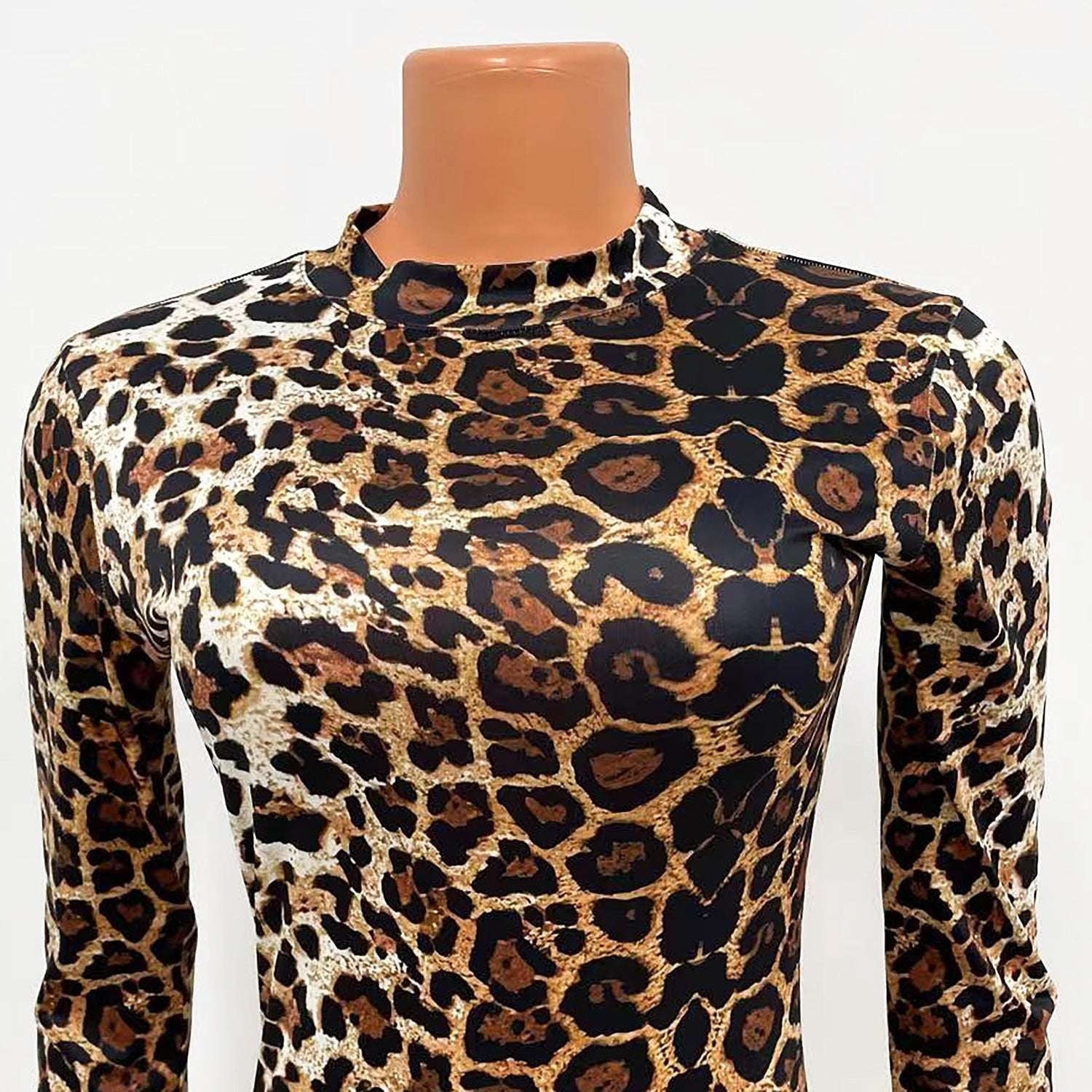 leopard print dress, sexy leopard dress, slimming leopard dress - available at Sparq Mart