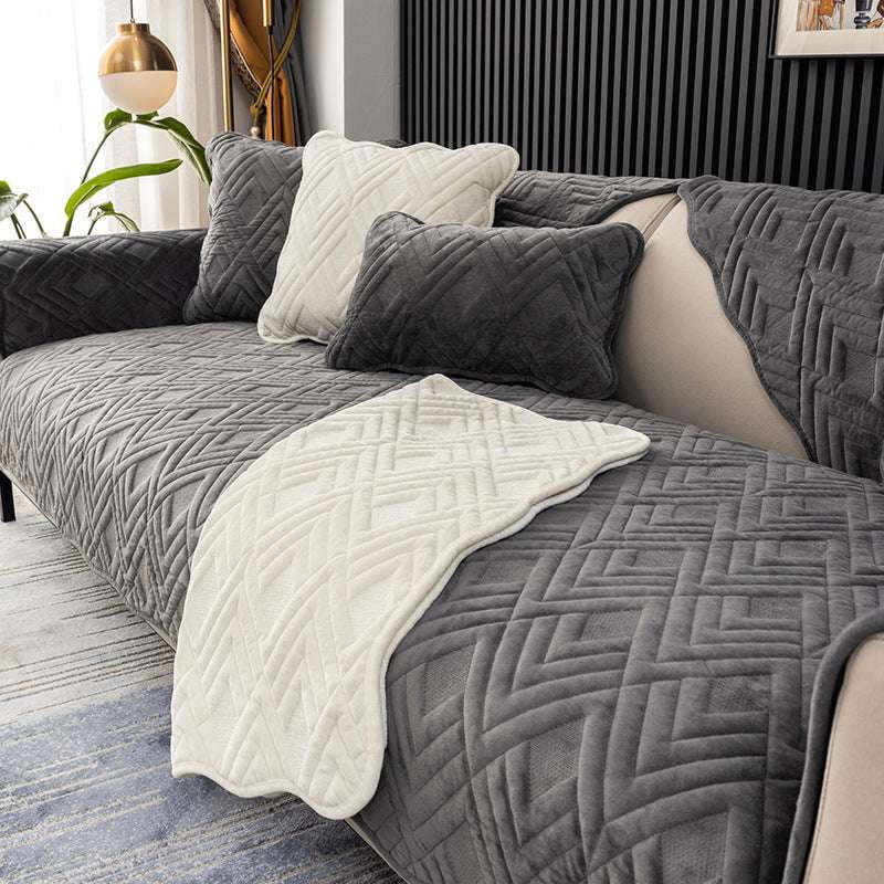 Luxury Couch Covers, Plush Sofa Protector, Stylish Sofa Slipcovers - available at Sparq Mart