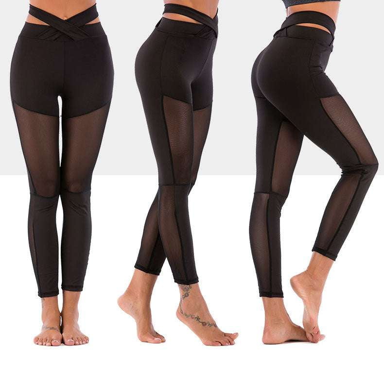 flexible sports pants, high waist yoga pants, women's yoga leggings - available at Sparq Mart