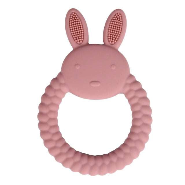 Baby Chewing Toy, Infant Gum Soother, Silicone Rabbit Teether - available at Sparq Mart