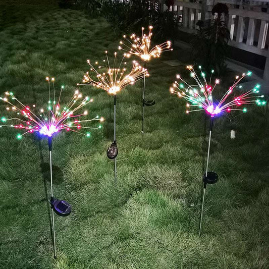 Ground-Inserted Firework Lights, Outdoor LED Lights, Solar String Lights - available at Sparq Mart