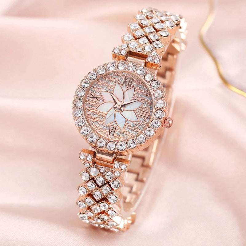 diamond bracelet watch, sparkling disk watch, women's bracelet watch - available at Sparq Mart