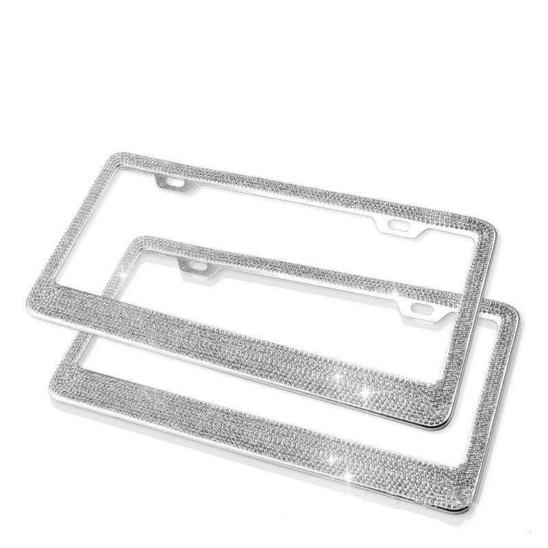 Diamond License Frame, Luxury Car Accessory, Sparkling Plate Frame - available at Sparq Mart