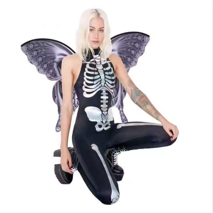 Flowing Skull, Halloween Butterfly Wings, Sparq Mart - available at Sparq Mart