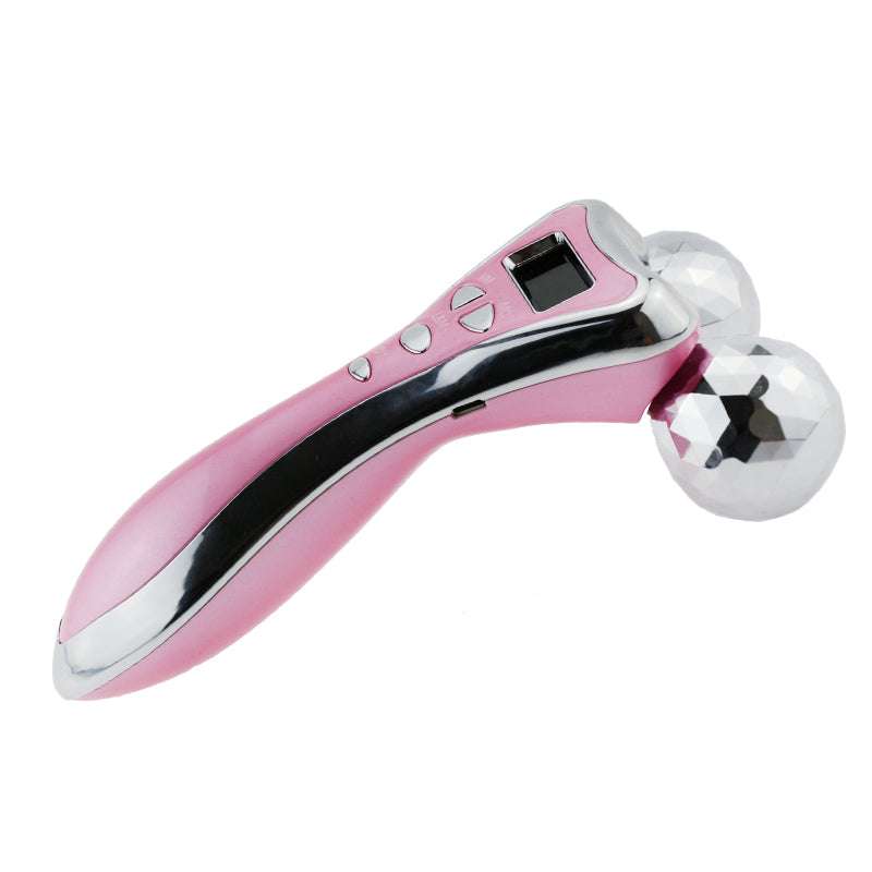 Face Massager, Pink Silver, Roller Shaping - available at Sparq Mart