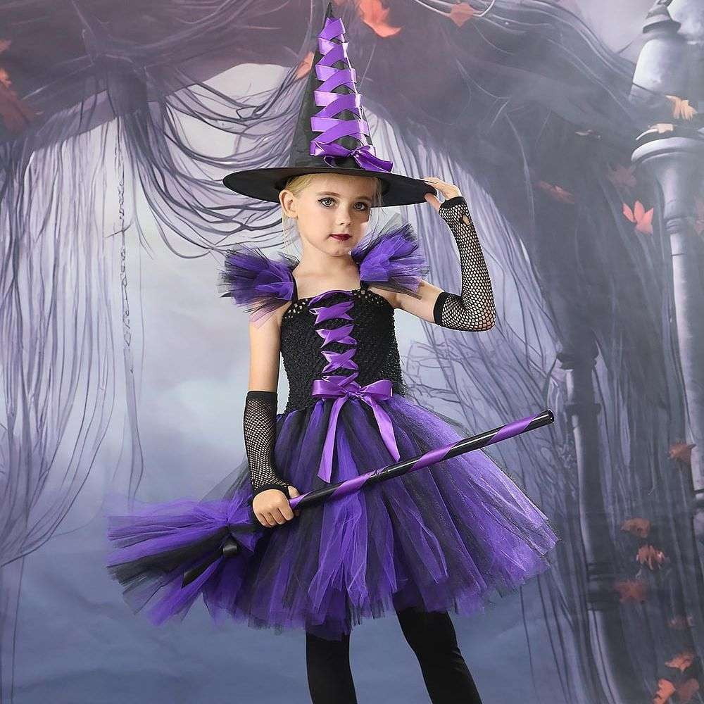 Children's party costume, Halloween cosplay, Witch masquerade - available at Sparq Mart