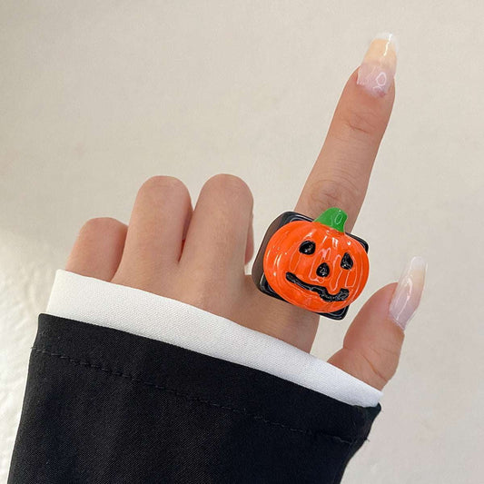 Ghost Festival Accessories, Halloween Knuckle Rings, Pumpkin Bat Jewelry - available at Sparq Mart