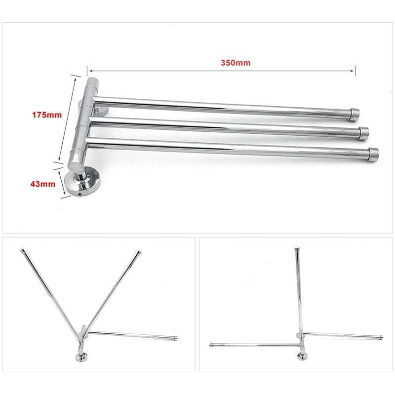 360 Degree Rotating Rack, Movable Towel Rack, Stainless Steel Towel Rack - available at Sparq Mart