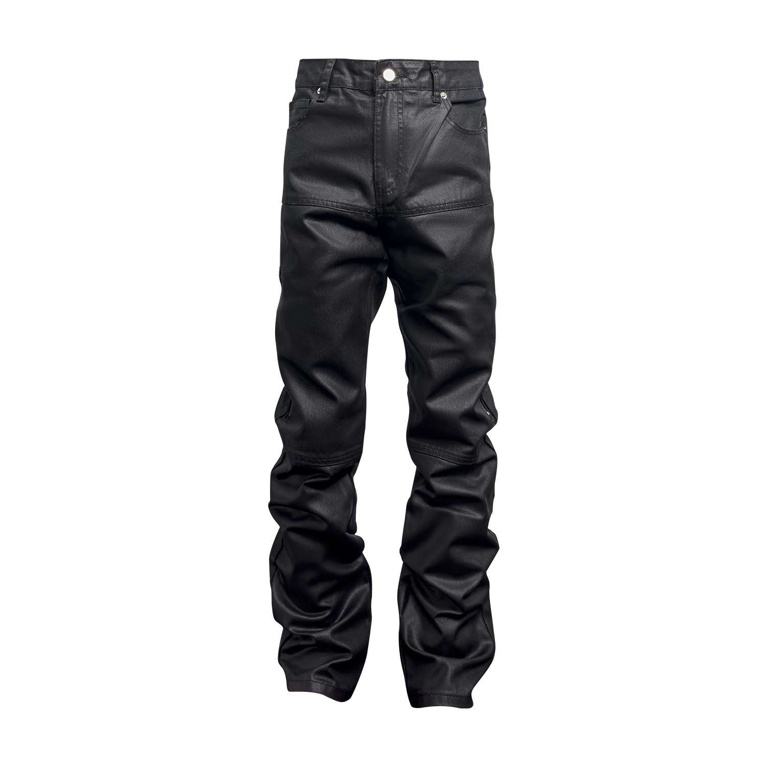 black denim jeans, designer denim pants, mid-waist trousers - available at Sparq Mart