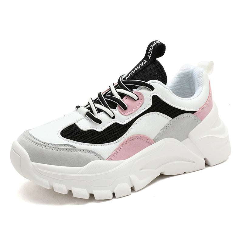 Comfortable Running Shoes, Elastic Dad Sneakers, Thick Bottom Sneakers - available at Sparq Mart