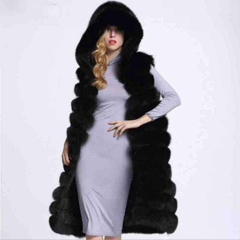 faux fur vest women, plus size fur vest, slim fit fur vest - available at Sparq Mart