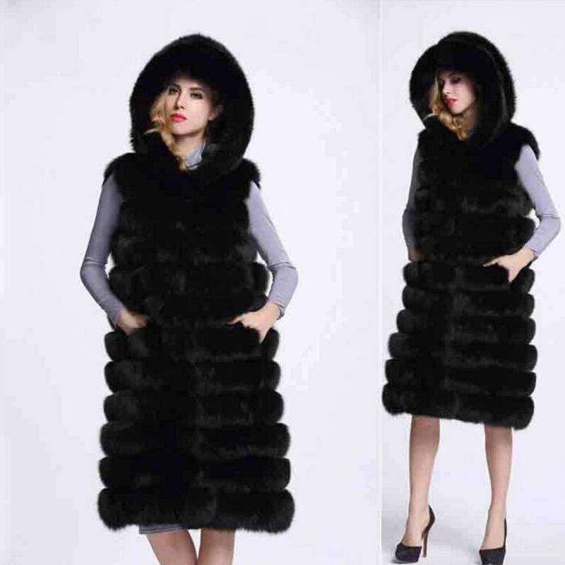 faux fur vest women, plus size fur vest, slim fit fur vest - available at Sparq Mart