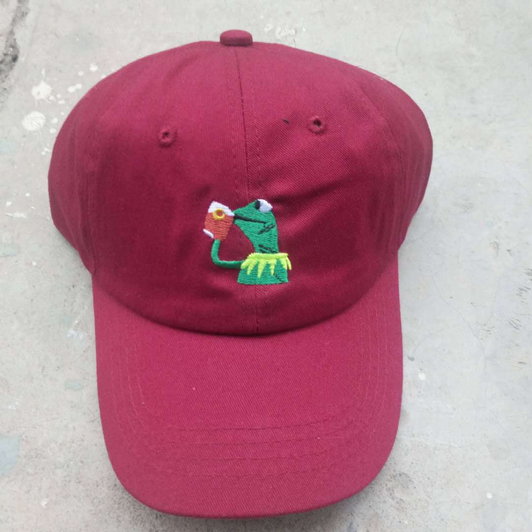 Adjustable Snapback Hat, Curved Brim Cap, Frog Baseball Hat - available at Sparq Mart