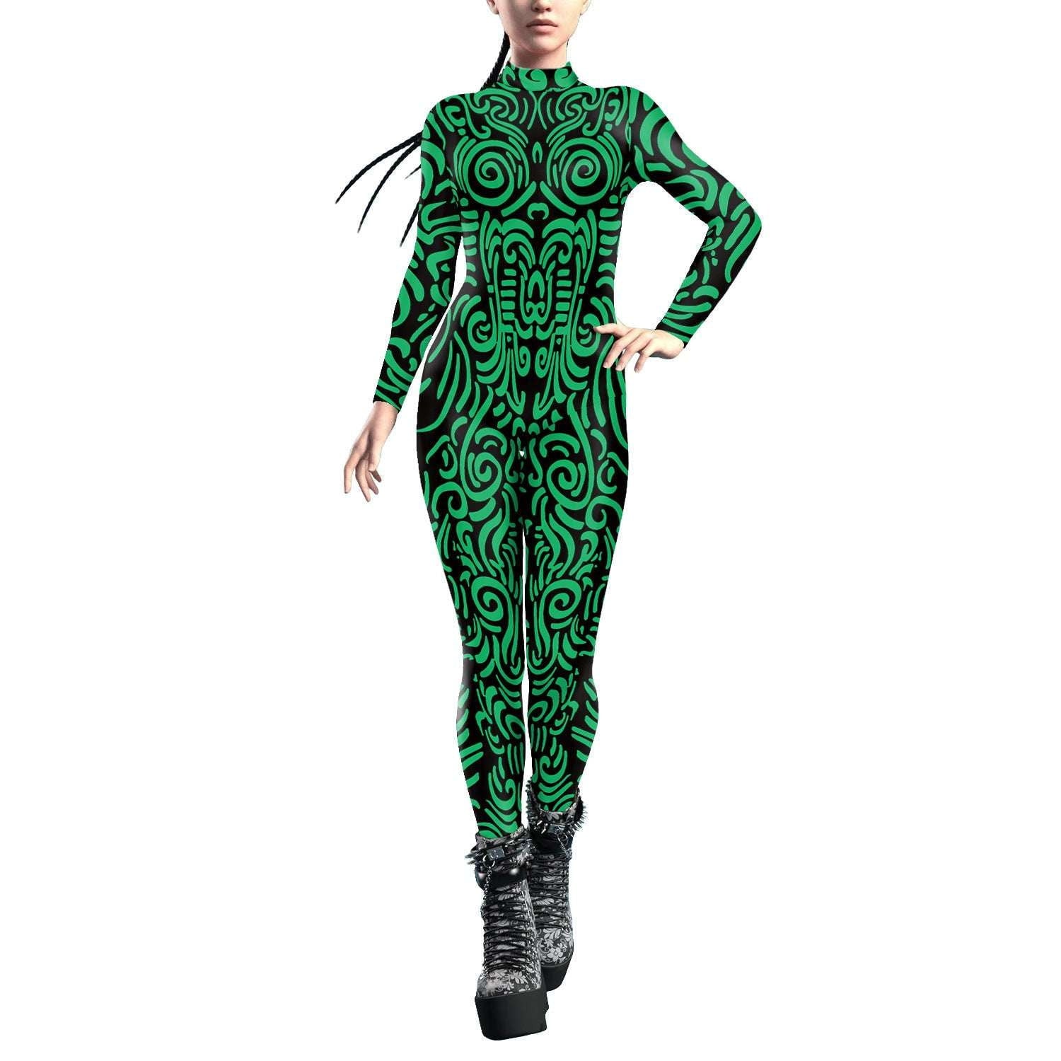 Fashionable Printed Onesie, Geometric Print Jumpsuit, Stylish Women's Jumpsuit - available at Sparq Mart