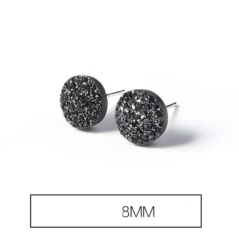 Fashion Crystal Earrings, Geometric Silver Earrings, Simple Silver Earrings - available at Sparq Mart