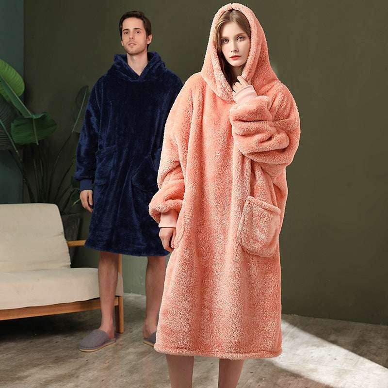 Men and Women, Sparq Mart, Stylish Hooded Flannel Pajamas - available at Sparq Mart