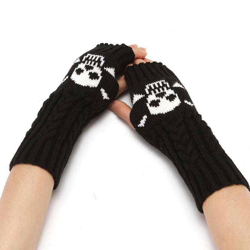 Stylish Hand Warmers, Winter Fashion Gloves, Women's Knitted Gloves - available at Sparq Mart