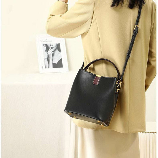 Fashionable Large Purse, Leather Shoulder Bag, Portable Women's Handbag - available at Sparq Mart