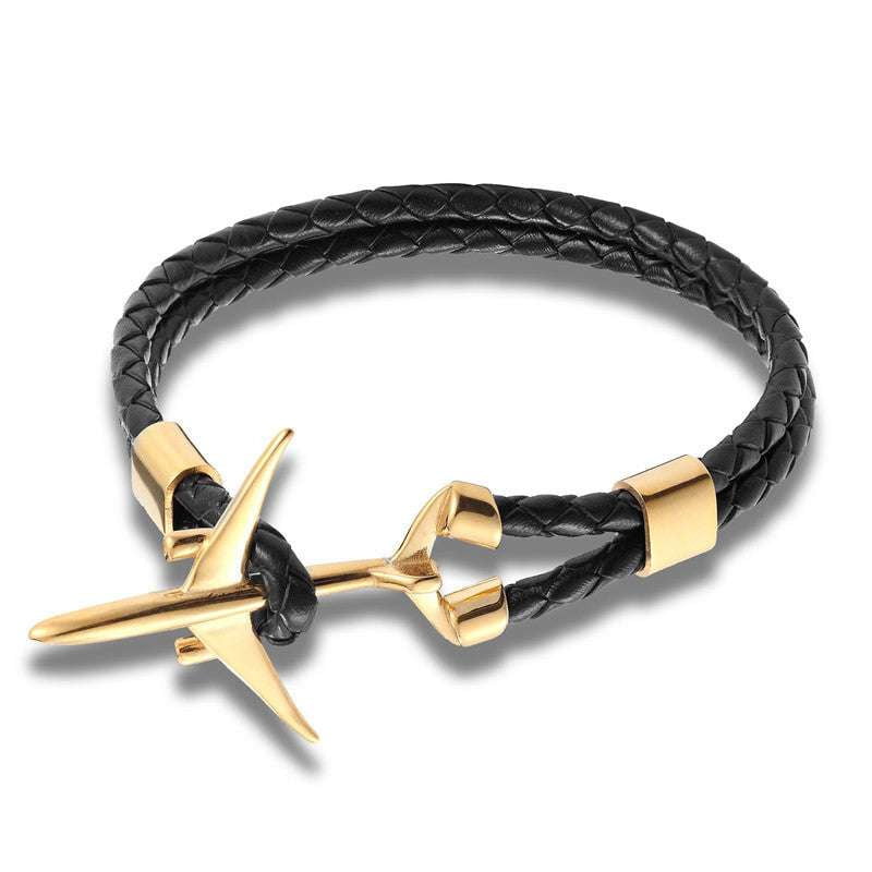 handcrafted bracelet luxury, stainless steel clasp, unique leather bracelet - available at Sparq Mart
