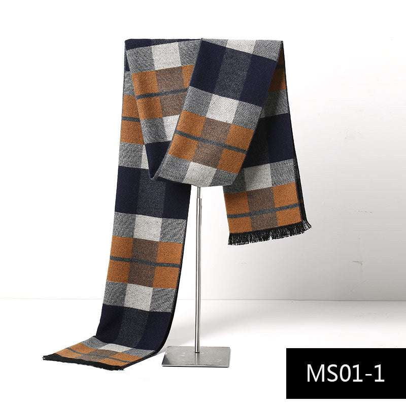 Autumn Chic Accessory, Cashmere Warm Scarf, Men's Winter Scarf - available at Sparq Mart