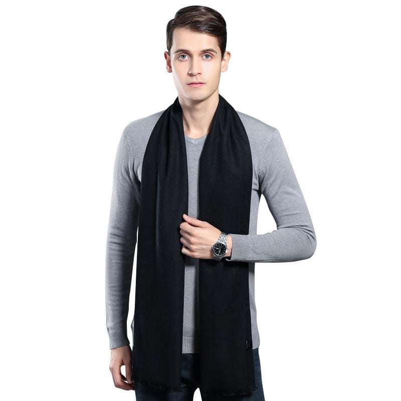 Autumn Chic Accessory, Cashmere Warm Scarf, Men's Winter Scarf - available at Sparq Mart