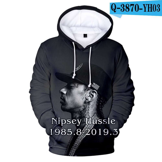 Digital Print Sweatshirt, Hip Hop Hoodies, Rapper Fan Apparel - available at Sparq Mart