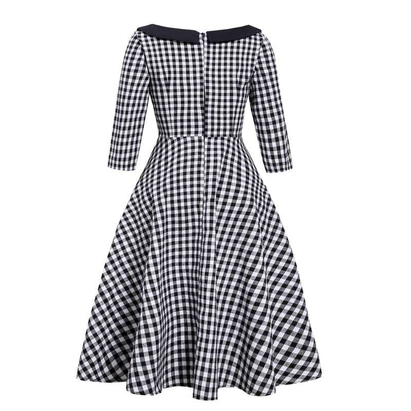 autopostr_pinterest_64088, Plus size clothing, Retro fashion, Stylish plaid dress - available at Sparq Mart