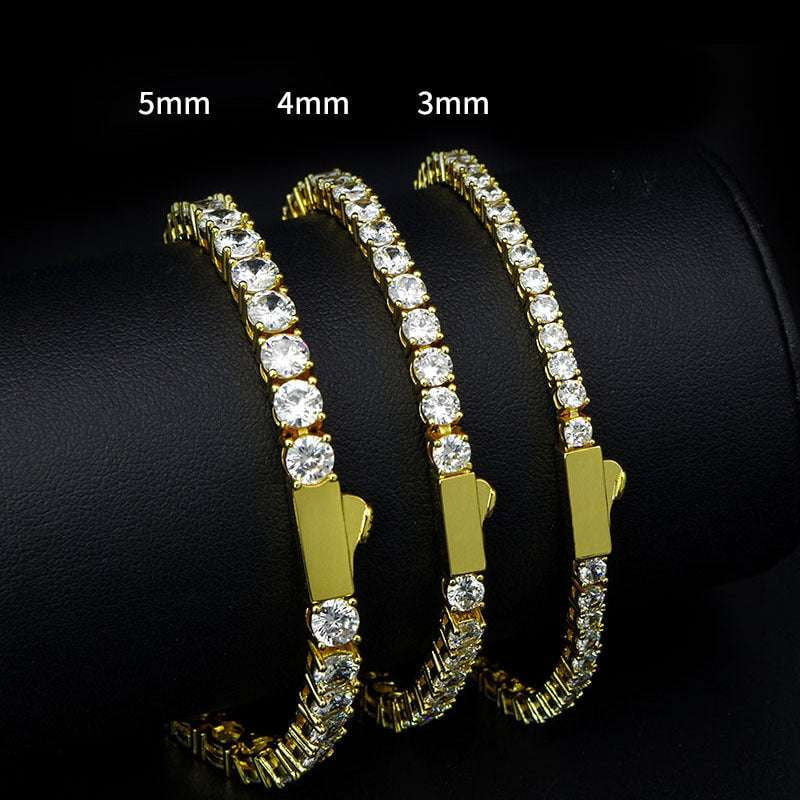 rhinestone hip hop, sparkling jewelry accessory, trendy fashion bracelet - available at Sparq Mart