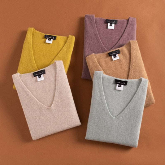 Comfortable Bottoming Shirt, Five Point Sleeve, Solid Color Sweater - available at Sparq Mart