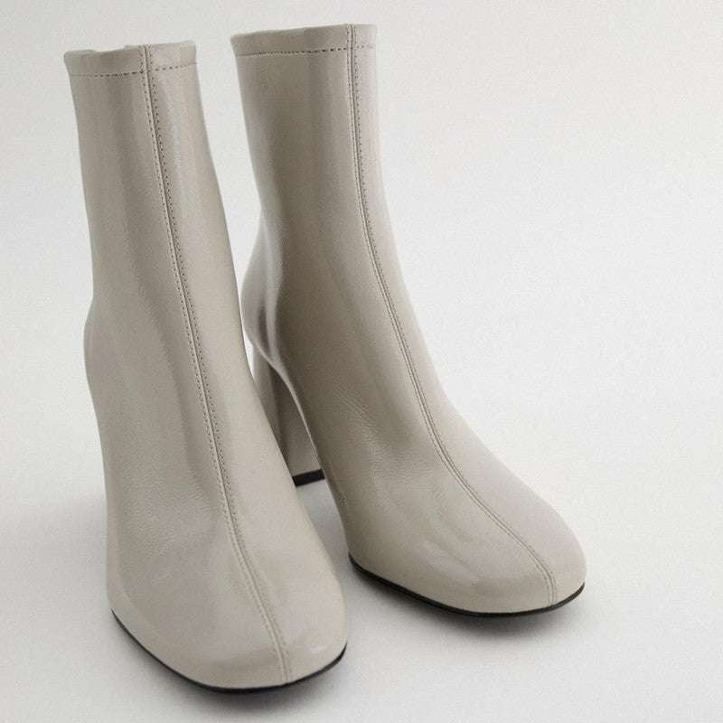 barefoot ankle boots, square toe boots, thick heel boots - available at Sparq Mart