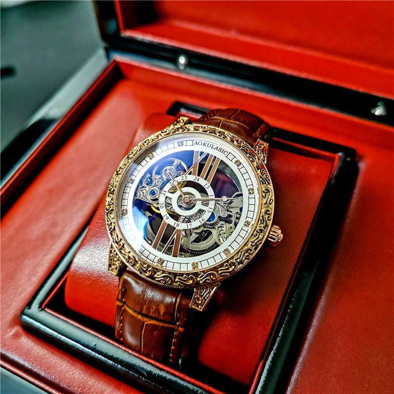high-end watch, mechanical watch, Stylish tourbillon watch - available at Sparq Mart