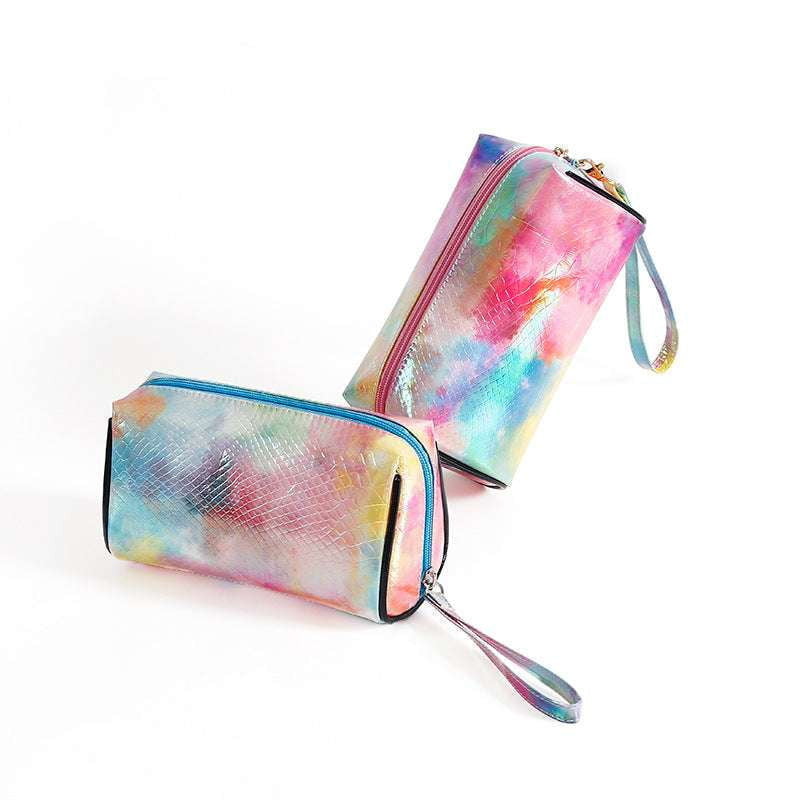 Durable Beauty Organizer, Tie-Dye Cosmetic Bag, Waterproof Makeup Case - available at Sparq Mart