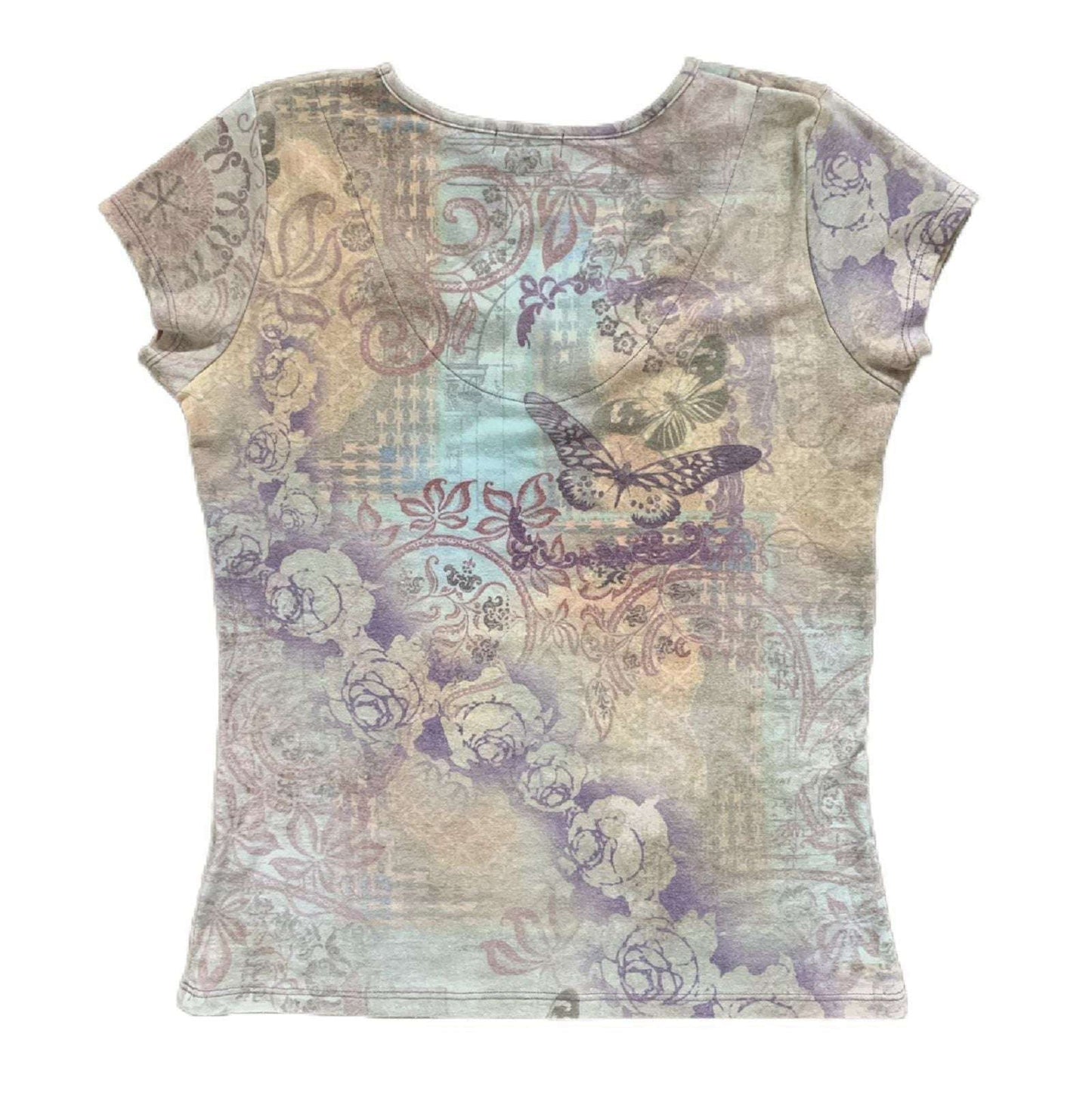 Tie Dye Summer Top, Trendy Floral Shirts, Women's Casual Tops - available at Sparq Mart