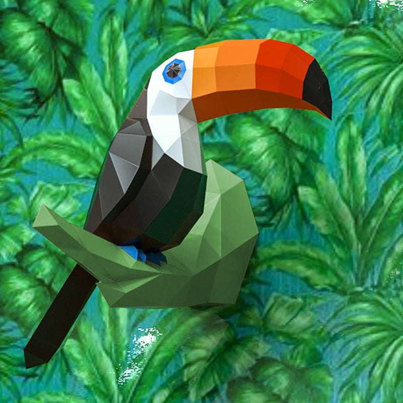 Colorful Origami Bird, DIY Paper Toucan, Toucan Origami Kit - available at Sparq Mart