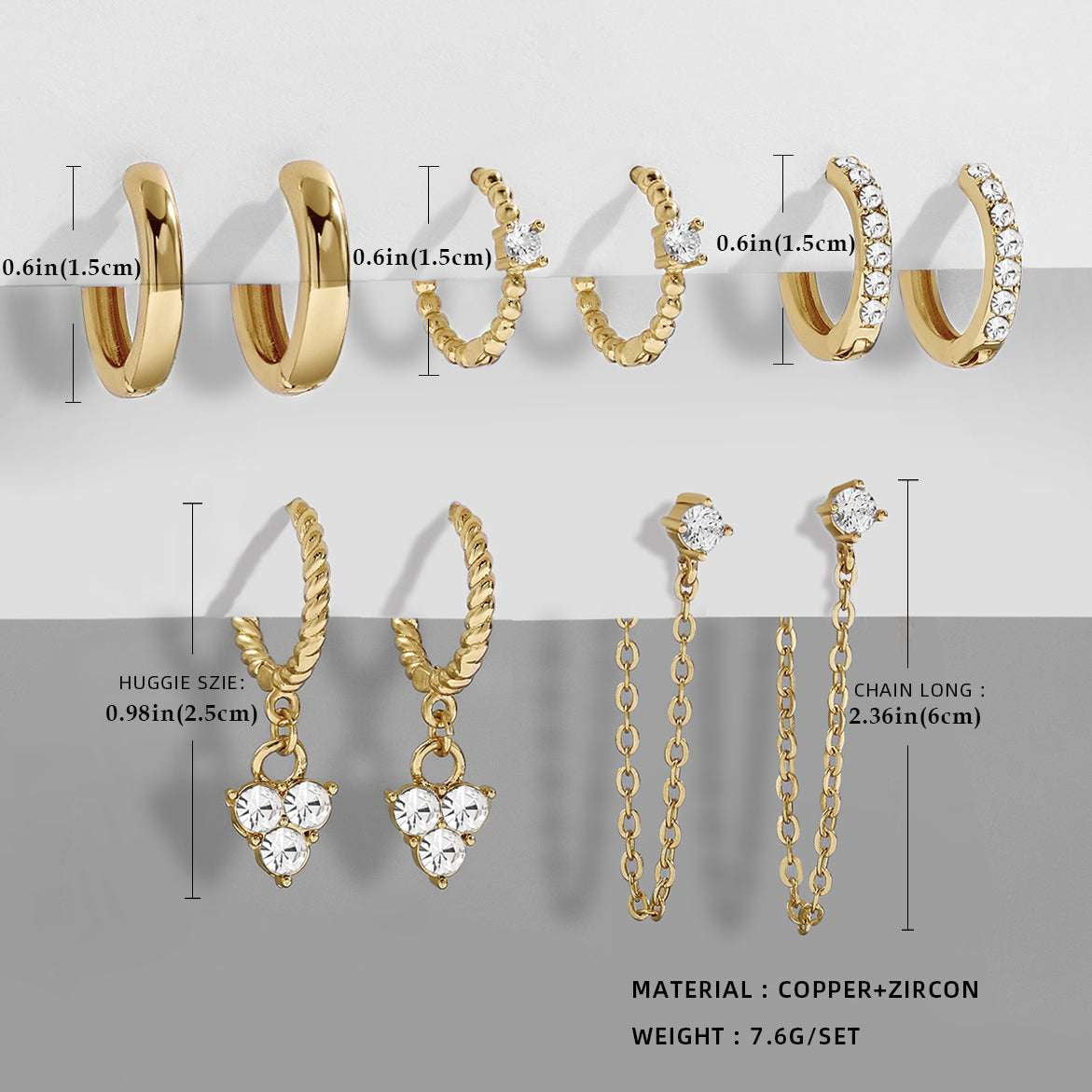 Alloy Earrings Fashion, Online Earrings Boutique, Trendy Earrings Set - available at Sparq Mart