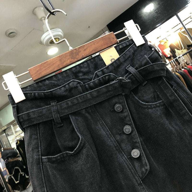 carrot cut pants, high waist denim, wide leg jeans - available at Sparq Mart