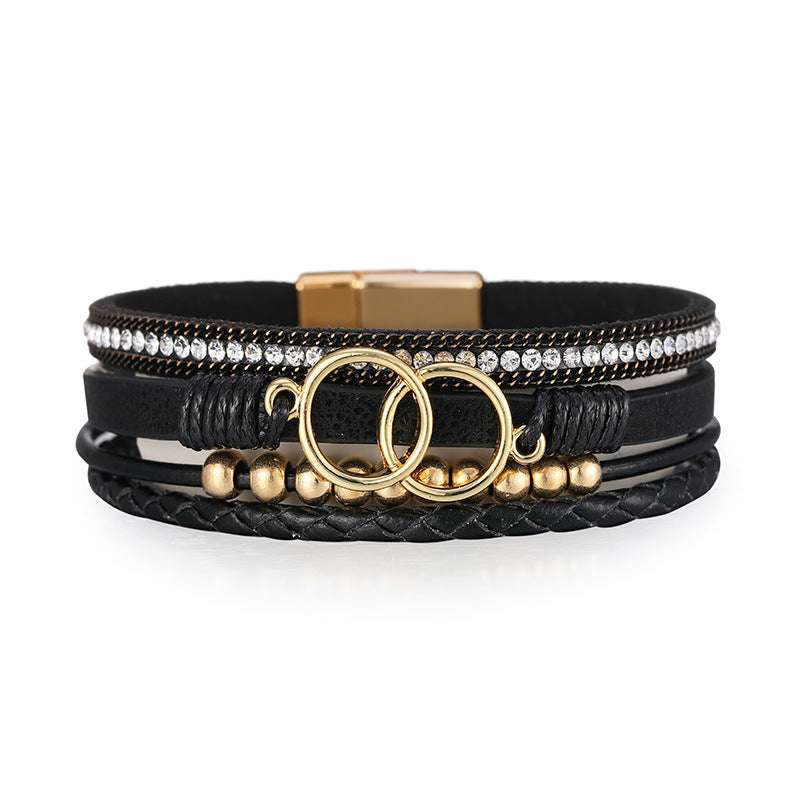 Leather Accessories, Personality Jewelry, Women's Fashion Bracelets - available at Sparq Mart