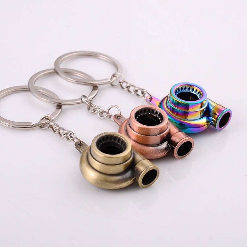 Car Mod Keyring, Metal Turbo Keychain, Turbo Engine Keychain - available at Sparq Mart