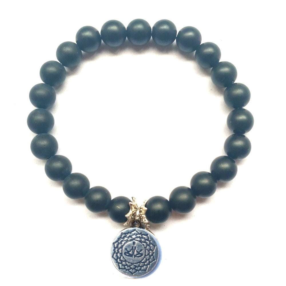 Agate Beaded Bracelet, Handmade Beaded Jewelry., Unisex Stone Bracelet - available at Sparq Mart