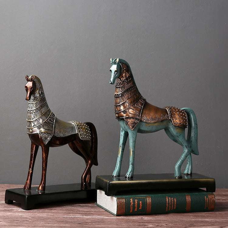 Bronze War Horse, Decorative Ornaments, Unique Collection - available at Sparq Mart