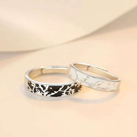 Flying Bird Couple Ring, Swimming Fish Couple Ring, Women's Couple Ring - available at Sparq Mart
