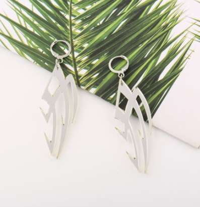 Punk Dragon Earrings, Silver Mirror Acrylic Earrings, Stylish Trendy Earrings - available at Sparq Mart