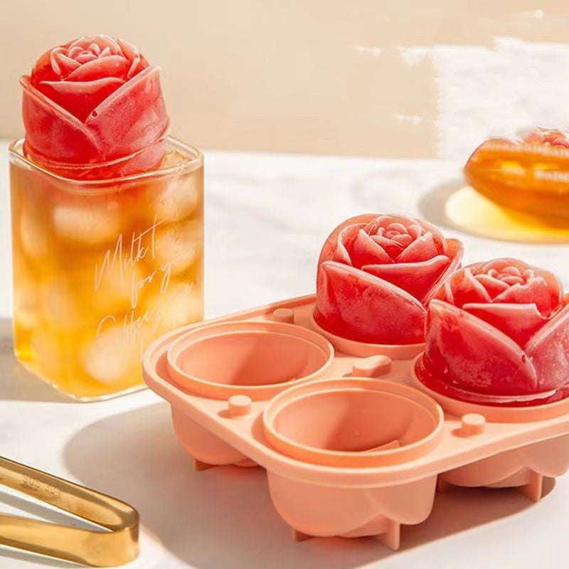 Easy Release Mold, Romantic Ice Cube, Silicone Ice Rose - available at Sparq Mart