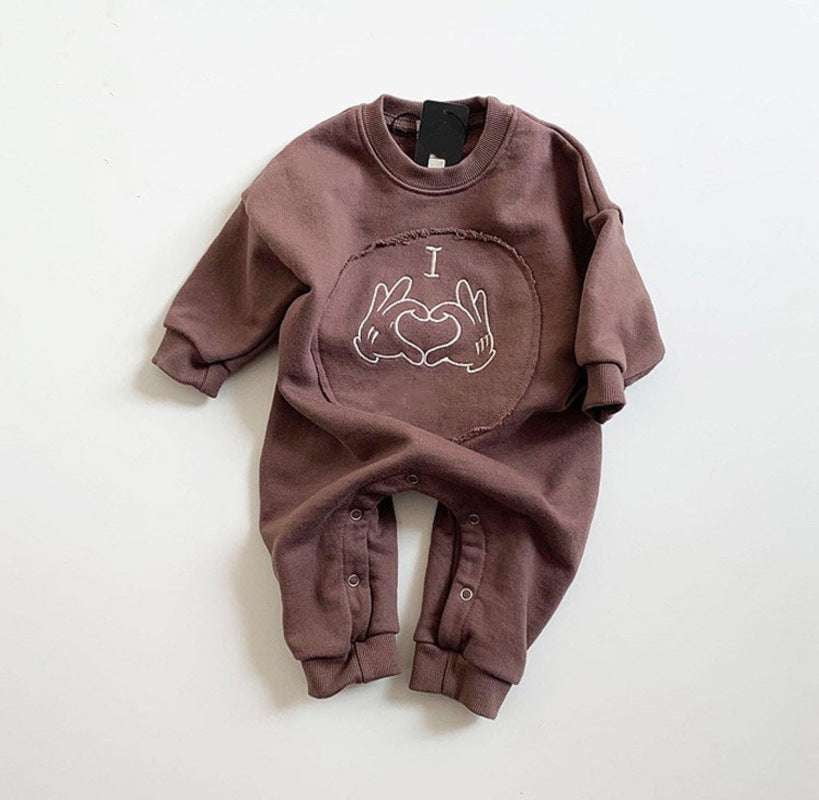 Baby Romper Sweater, Infant Cozy Jumpsuit, Unisex Crawler Outfit - available at Sparq Mart