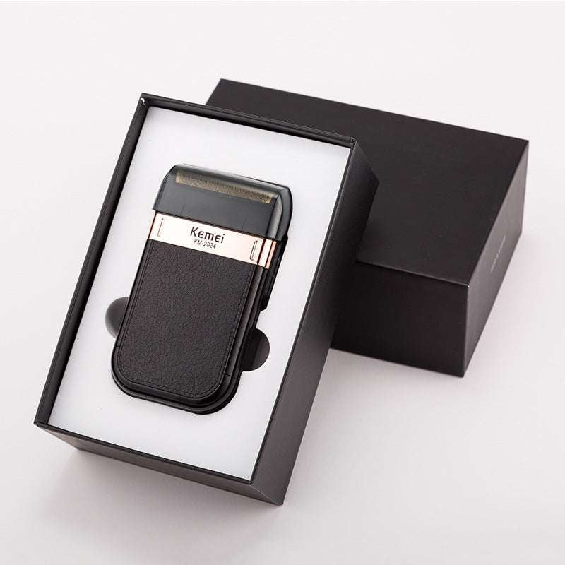 durable electric razor, golden head shaver, USB electric shaver - available at Sparq Mart