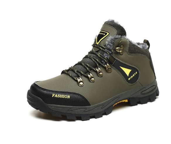 Comfortable Hiking Shoes, Outdoor Trail Footwear, Velvet Hiking Sneakers - available at Sparq Mart