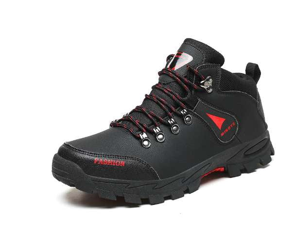 Comfortable Hiking Shoes, Outdoor Trail Footwear, Velvet Hiking Sneakers - available at Sparq Mart