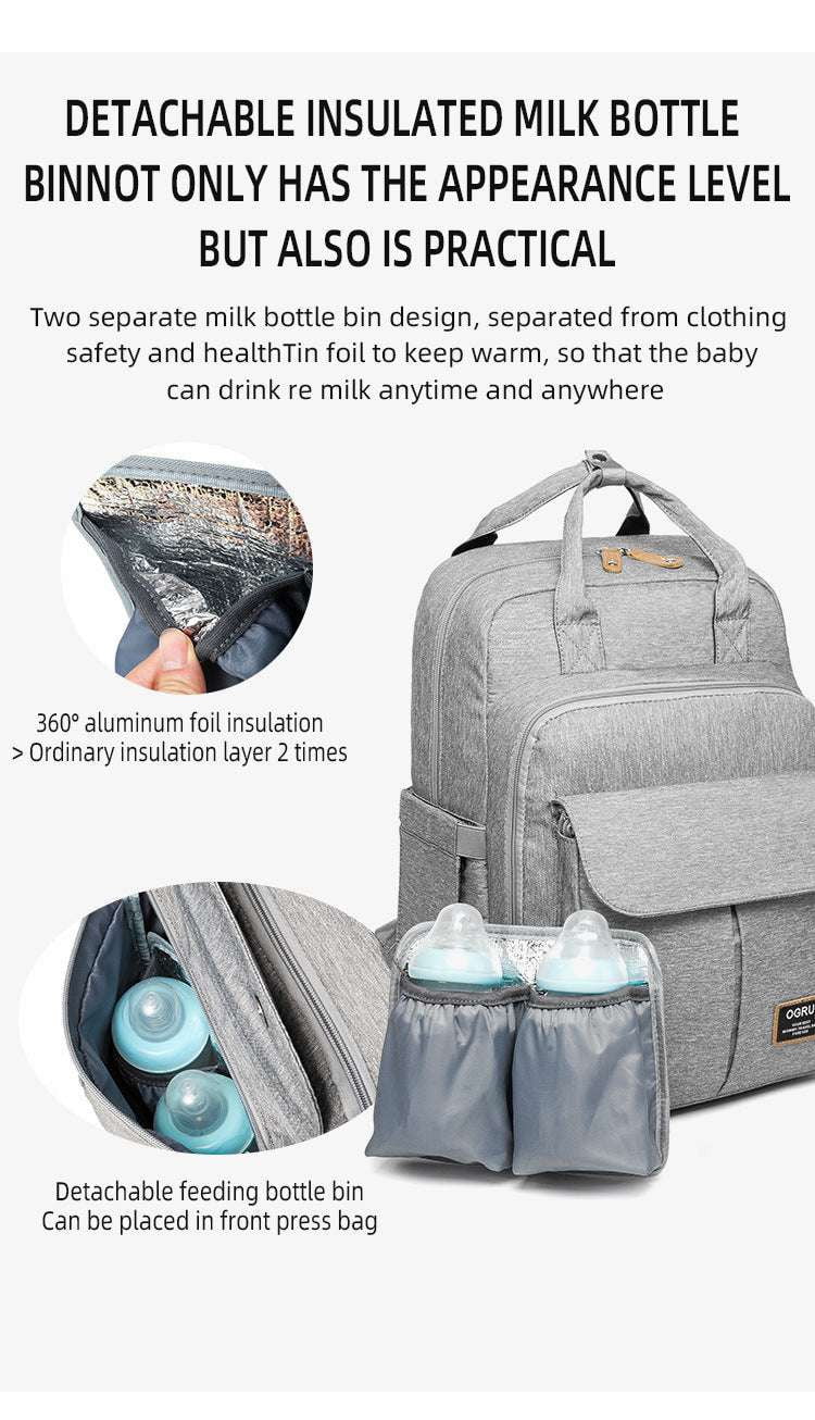 Baby Bag Organizer, Mommy Diaper Backpack, Travel Storage Bag - available at Sparq Mart