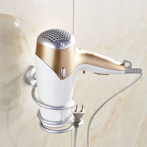 Bathroom Hairdryer Organizer, Hair Dryer Wall Bracket, Space-Saving Hair Dryer - available at Sparq Mart